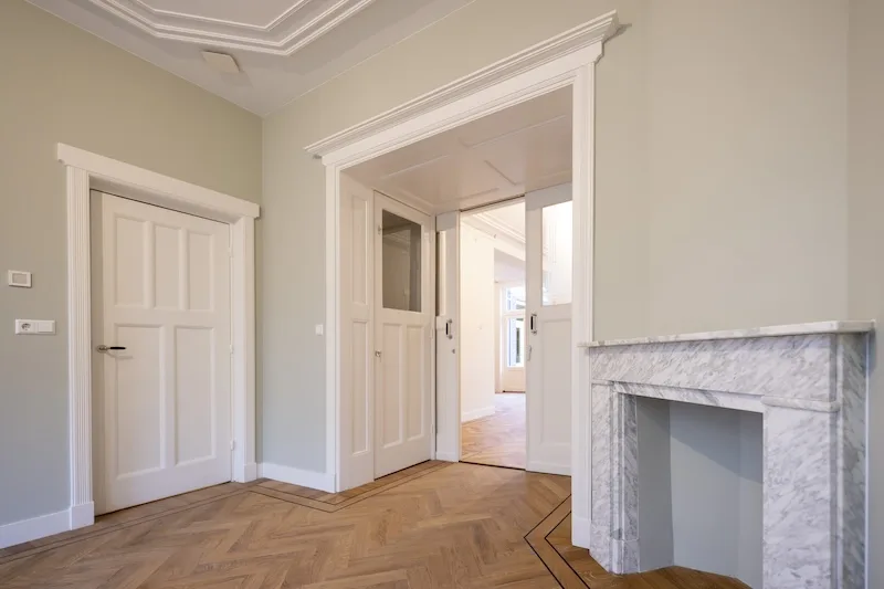 woning in belgischpark dat geschilderd is